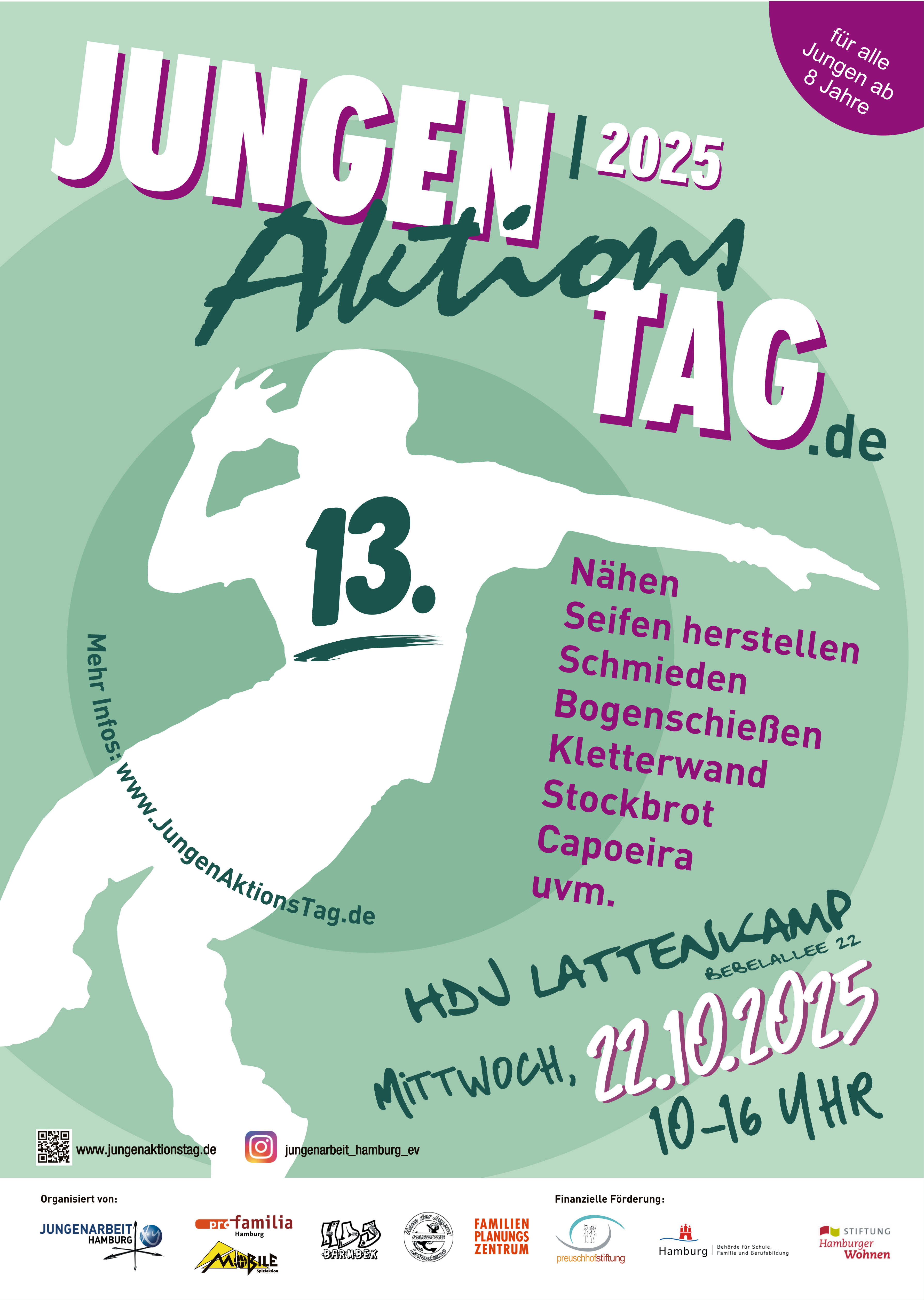 Das Plakat des Jungenaktionstages 2025