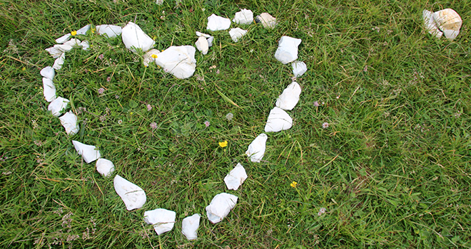 Lippen, die Seifenblasen pusten